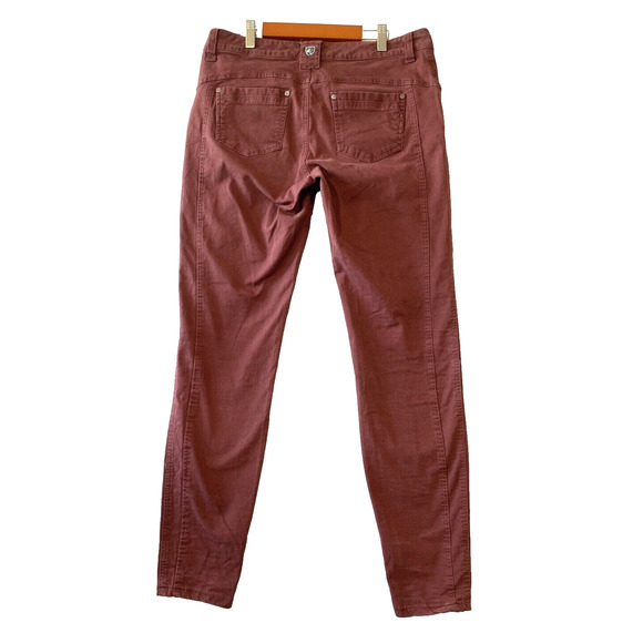 Kuhl Pants Womens Size 8 (31x29) Brooke Skinny Denim Pants Hiking Camp Burgundy - Picture 7 of 14